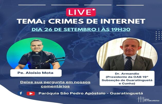 LIVE - TEMA: CRIMES DE INTERNET